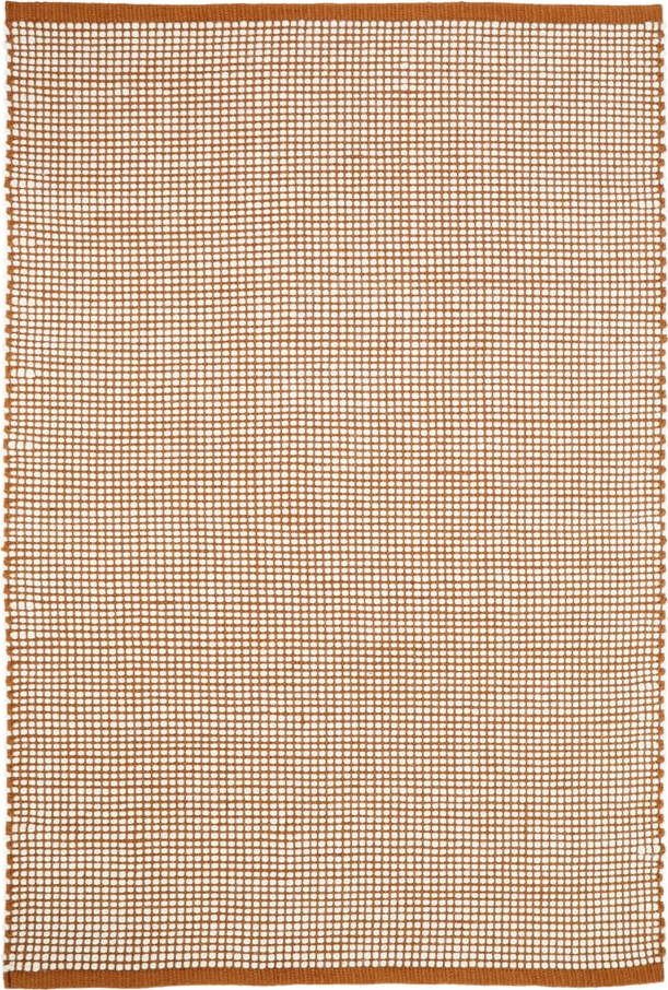 Oranžový koberec s podílem vlny 230x160 cm Bergen - Nattiot