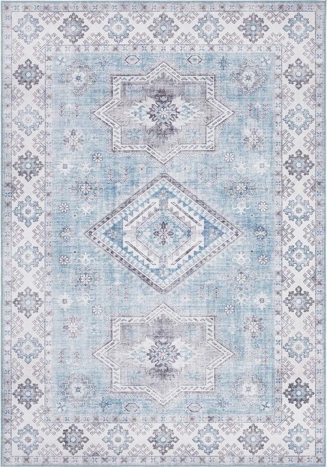 Světle modrý koberec Nouristan Gratia, 80 x 150 cm