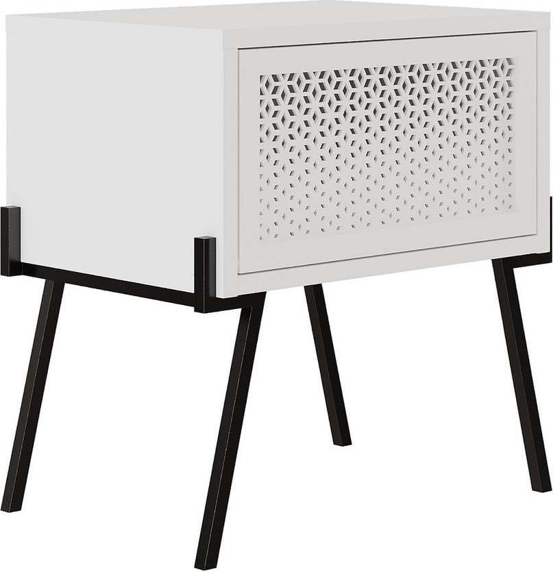 Bílý noční stolek Naive – Kalune Design