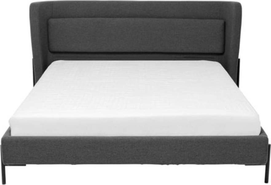 Tmavě šedá čalouněná dvoulůžková postel 160x200 cm Tivoli – Kare Design