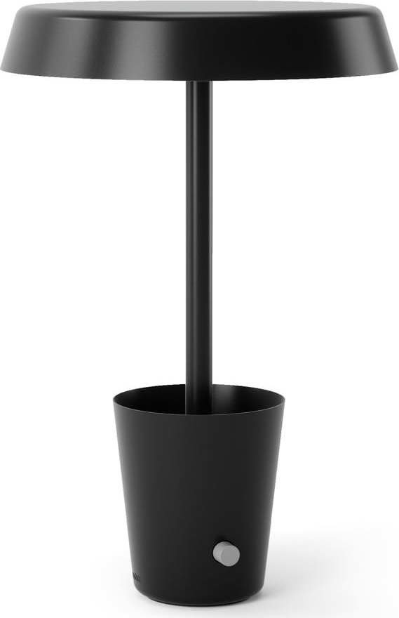 Matně černá LED stolní lampa (výška 31 cm) Cup – Umbra