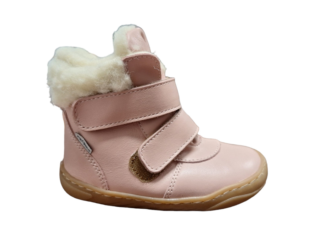 Pegres Barefoot SBF42 Dětské zimní boty růžové 25