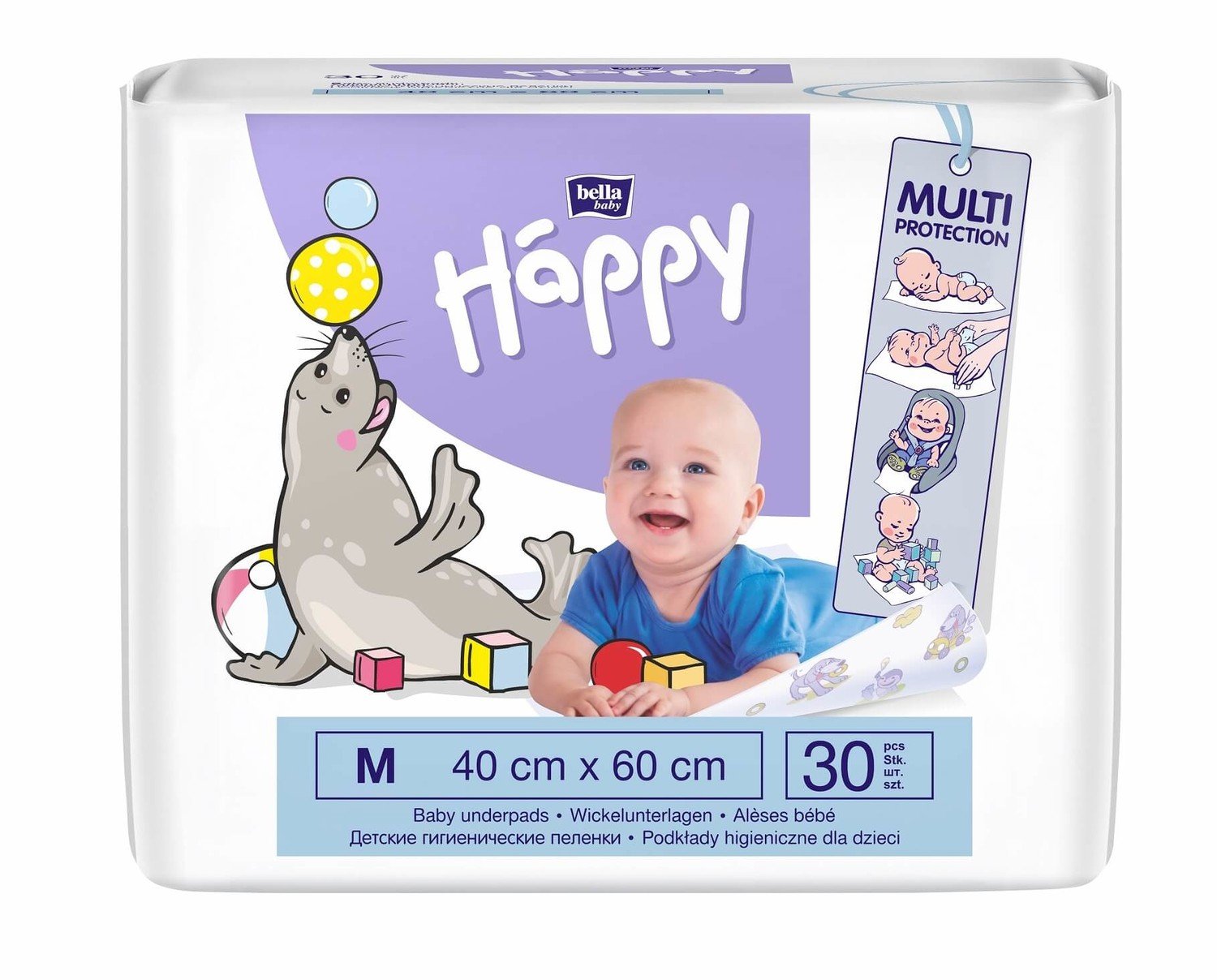 Bella Mamma PB HAPPY dětské hygienické podložky 40x60 cm á 30 ks