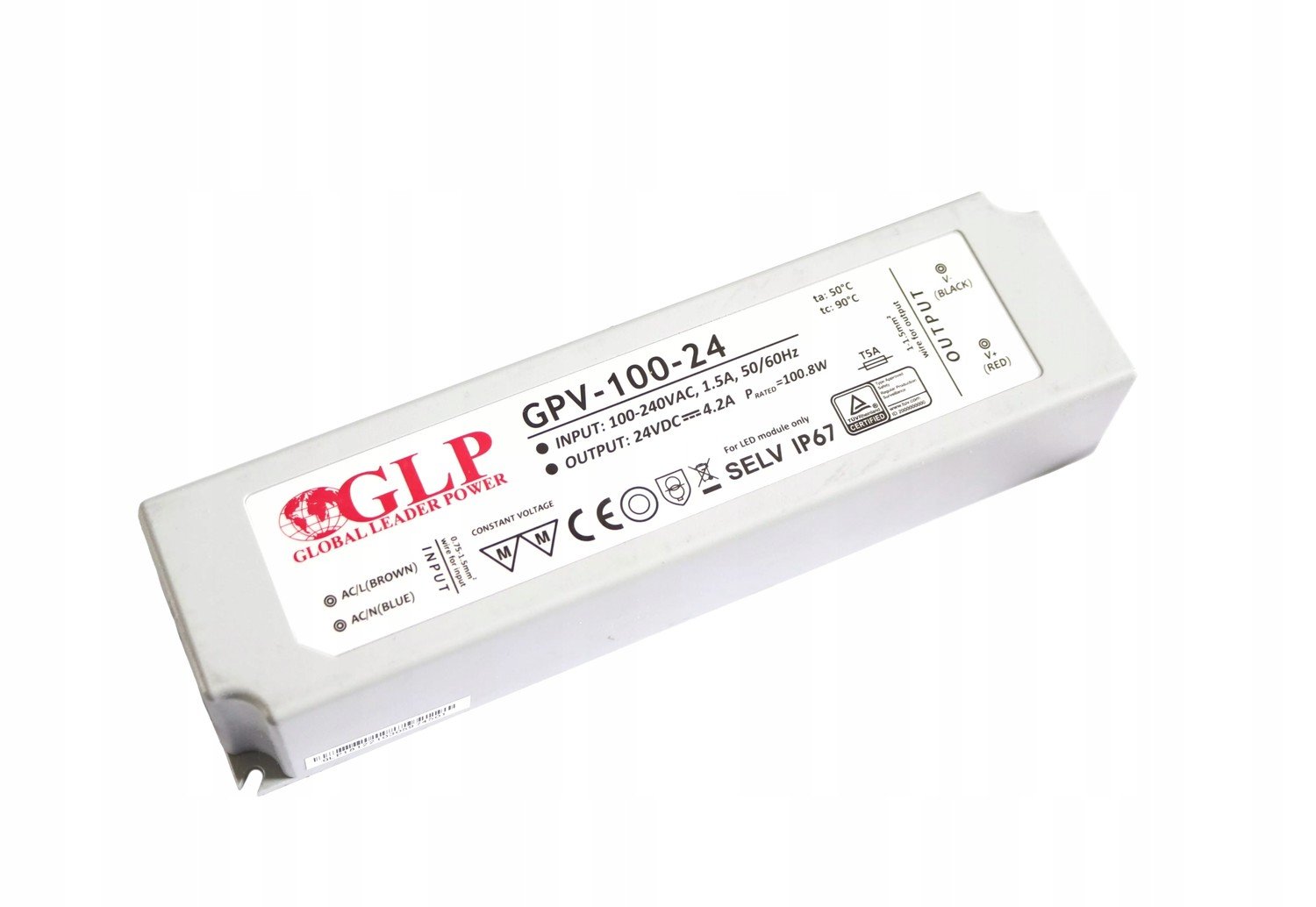 Led Zdroj Glp 100W 6.7A 15V IP67 GPV-100-15