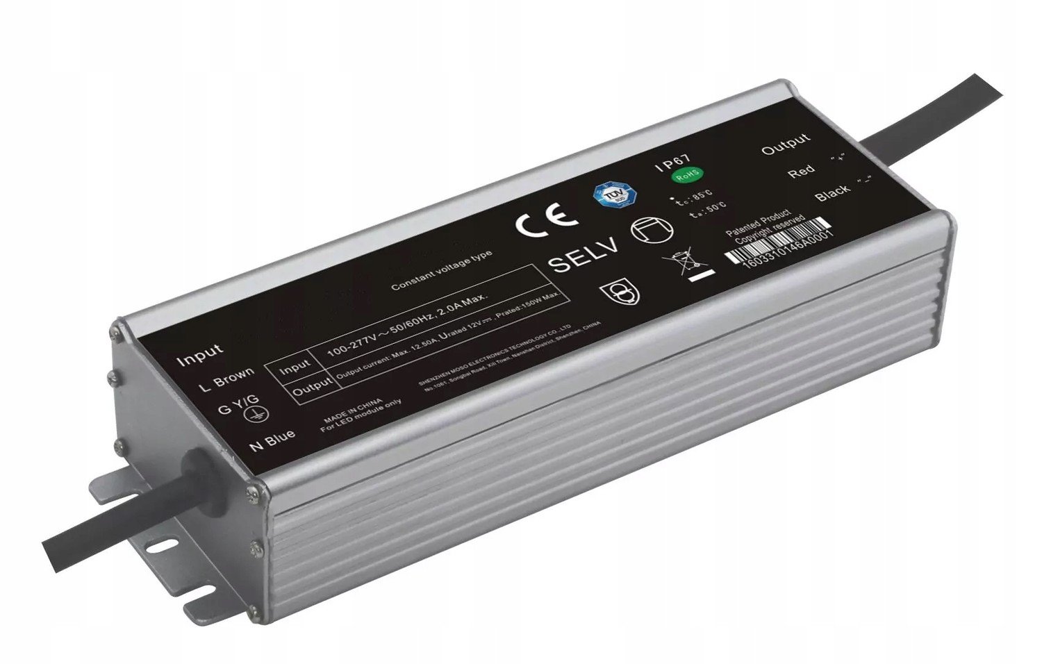 Napájecí Zdroj Glp 150W 6.25A 24V IP67 GLSV-150B024