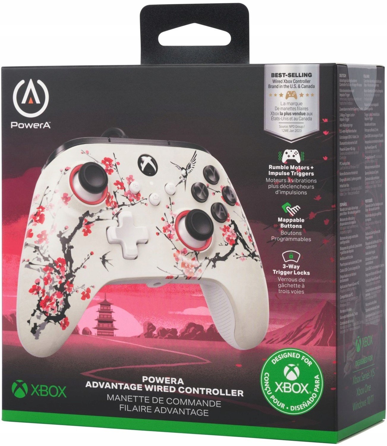 PowerA drátový ovladač Advantage Warriors Nirvana Xbox One Xbox Series Pc