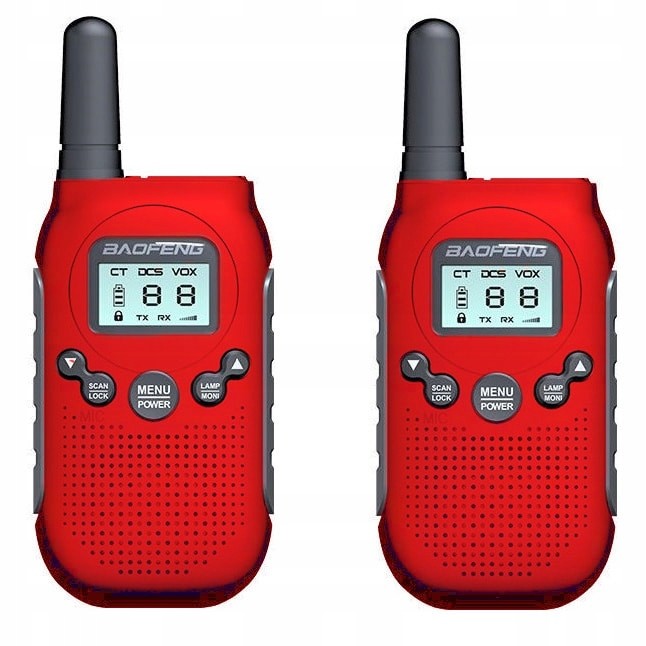 Radiotelefon Krátká vlnovka Walkie-talkie Baofeng BF-T6 Pmr Panda 2 ks Red