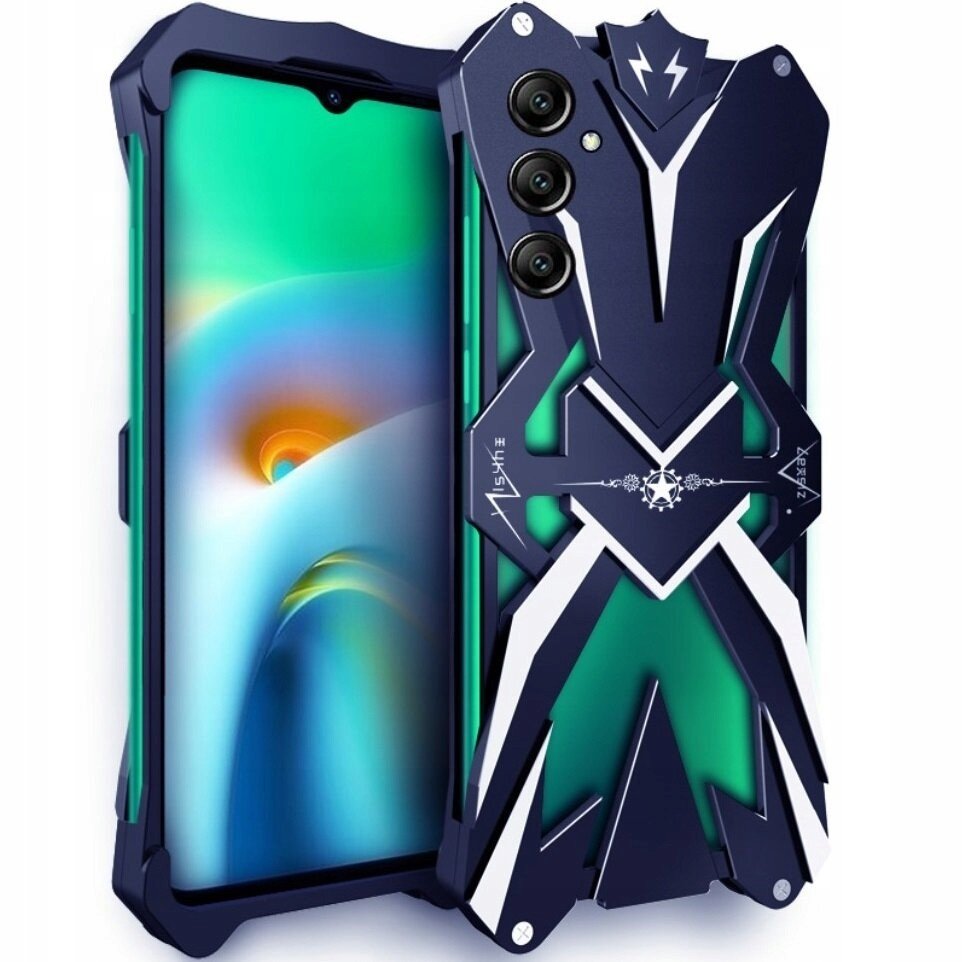 Hliníkové pancéřové pouzdro pro Galaxy A14 5G/4G, pouzdro Alu pouzdro