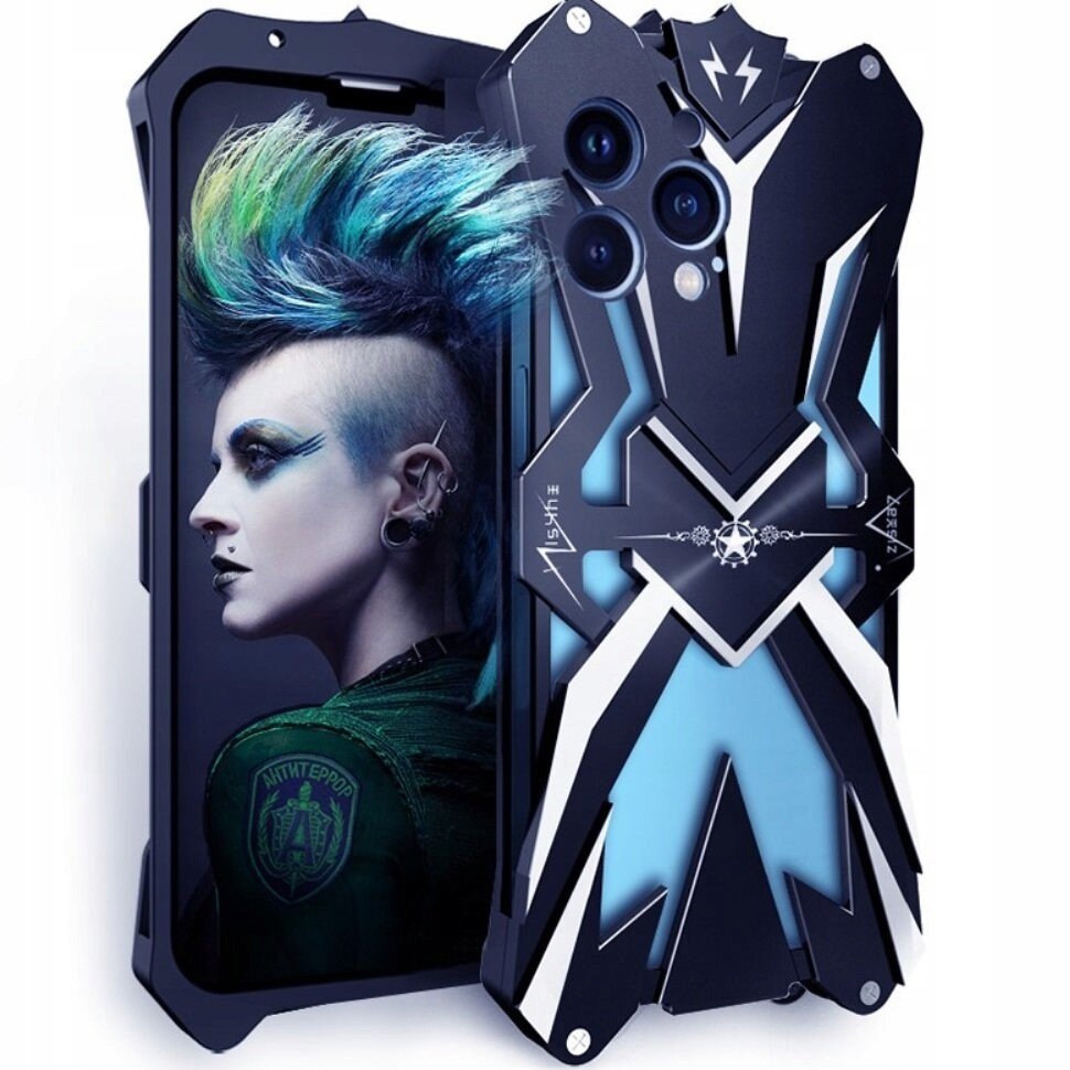 Hliníkové pancéřové pouzdro pro iPhone 12 Pro Max, pouzdro Alu case