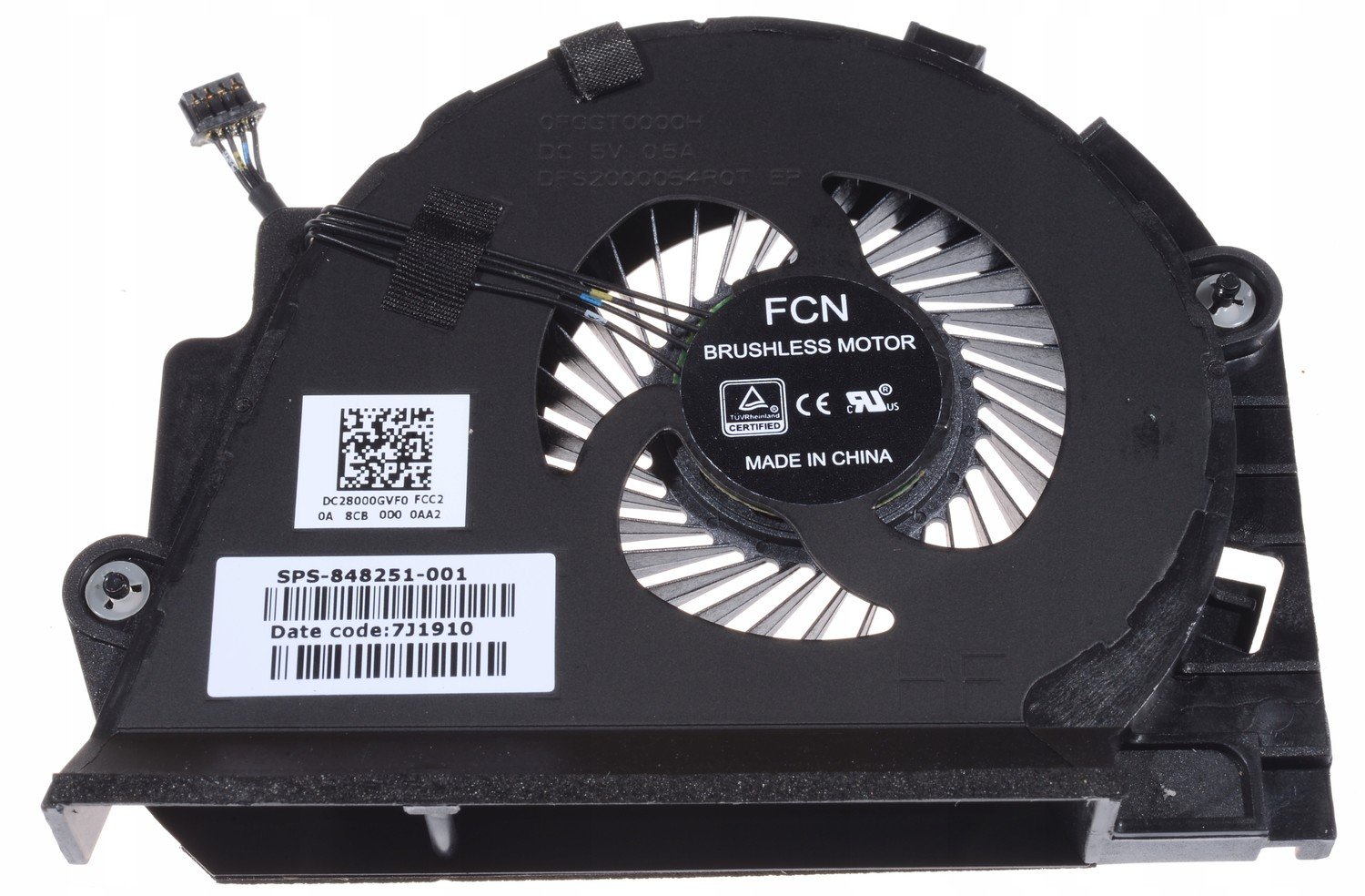 ventilátor Cpu 848251-001 0FGGT0000H DC28000GVF0 Hp ZBook 15 G3 G3