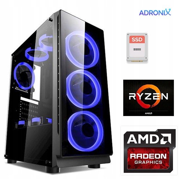 Herní Pc Ryzen 5 2600 RX5700 8GB SSD1TB