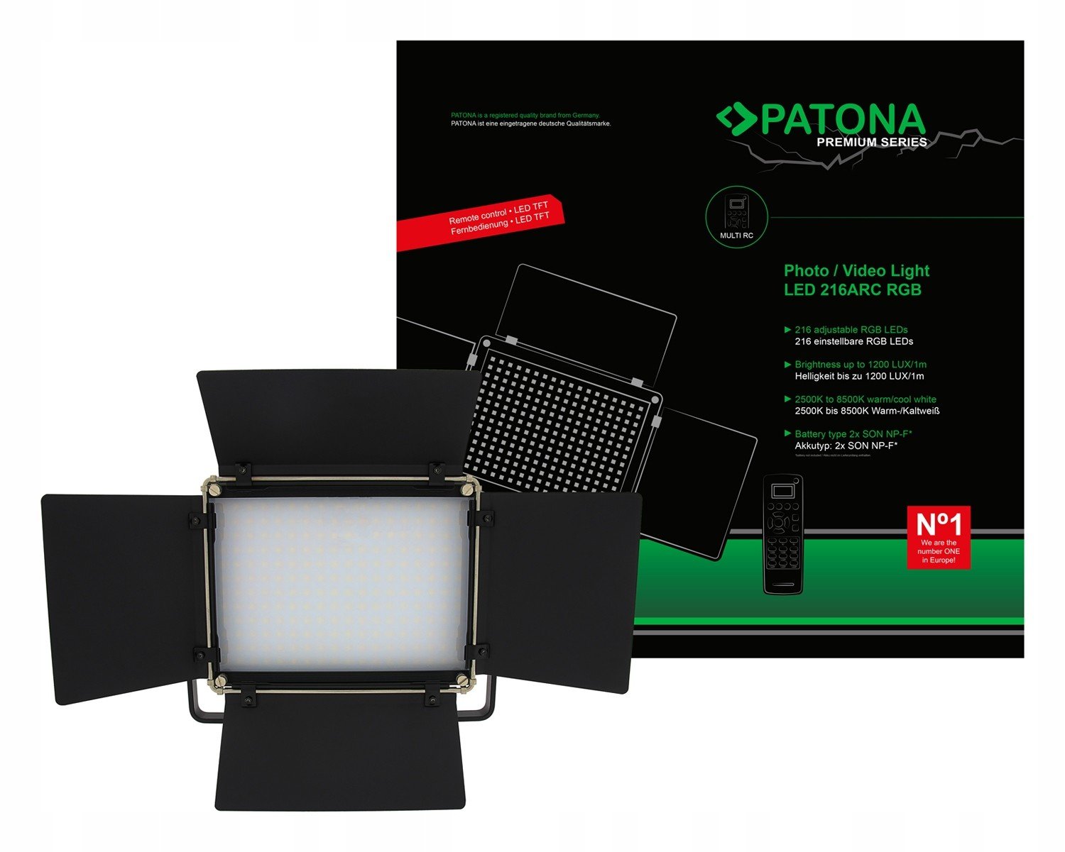 Patona Premium Rgb Led lampa 216ARC dálkové ovládání