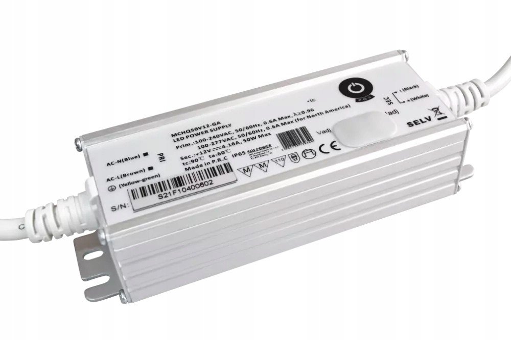 Napájecí Zdroj Pos 4.1A 50W 12V IP65 MCHQ50V12-GA