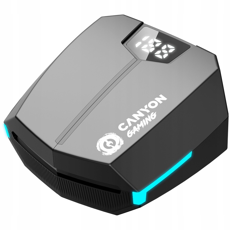 Canyon GTWS2, Gaming True Wireless Headset, Bt 5.3 stereo, 45 ms nízká latence