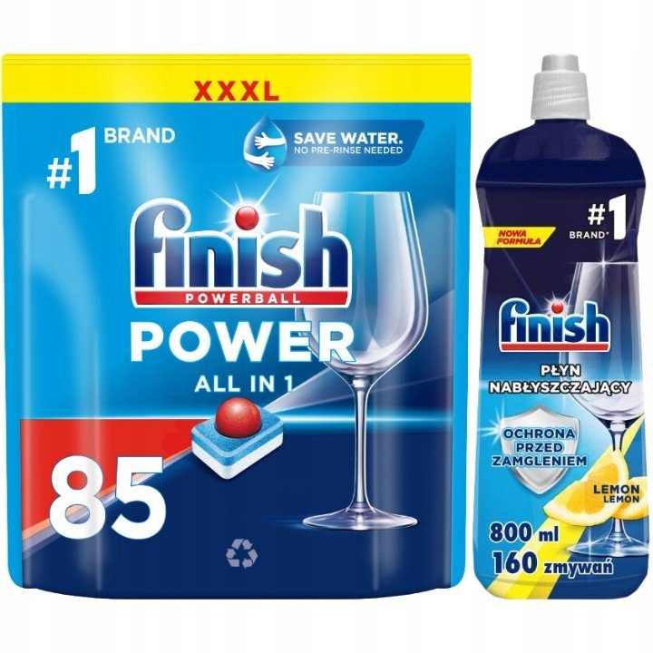 Finish Tablety do myčky Power All in One Fresh 85 ks Leštíte
