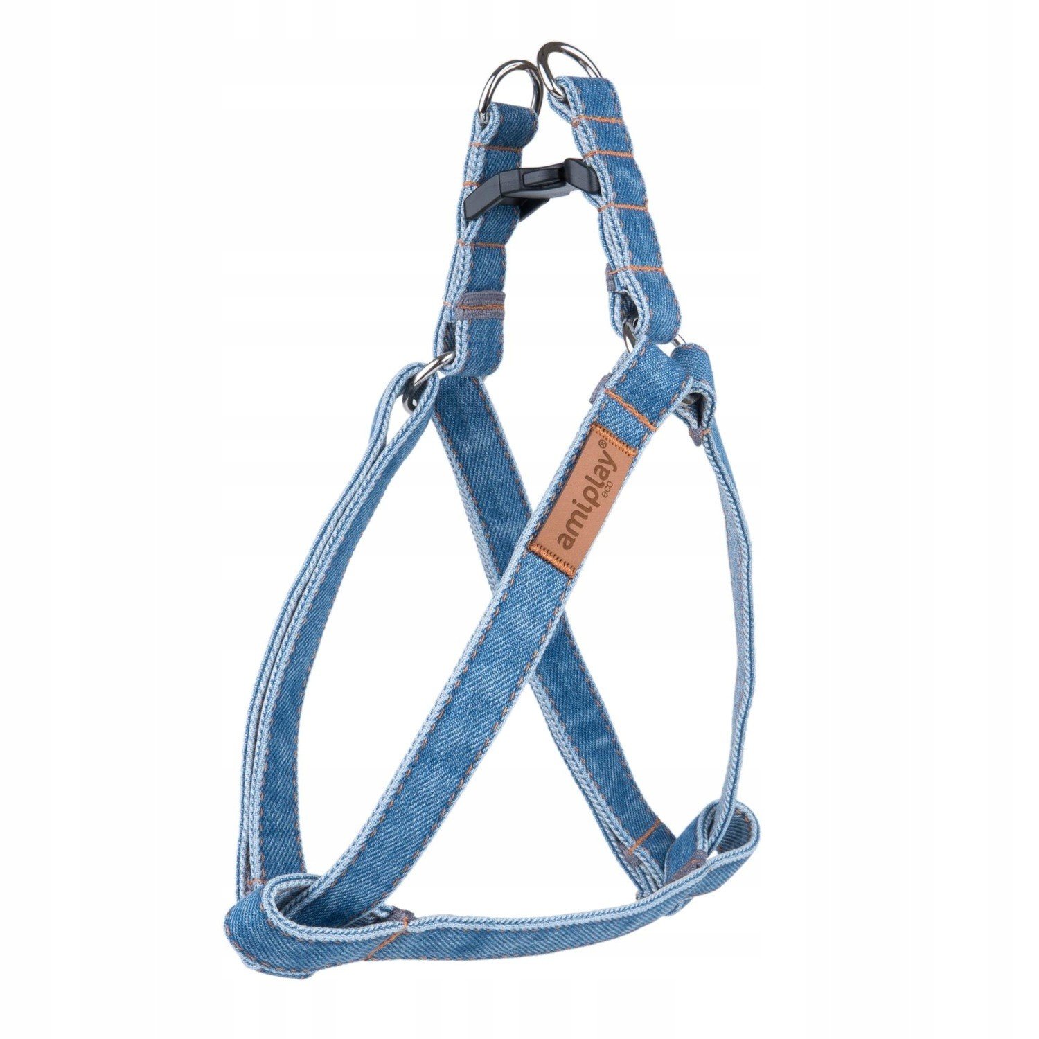 amiplay Postroj pro psa Jeans Denim XL 50-95 Nebe