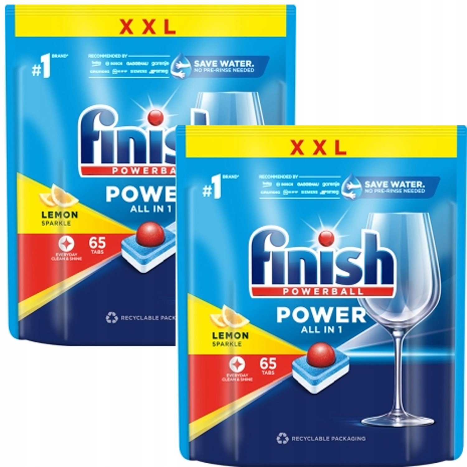 Finish Power All-in-1 65 Lemon x2 tablet