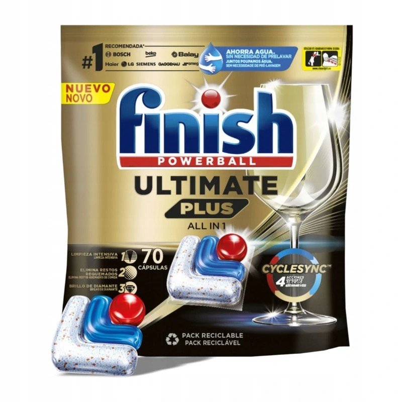 Finish Ultimate Plus vše v jednom 70 pravidelných
