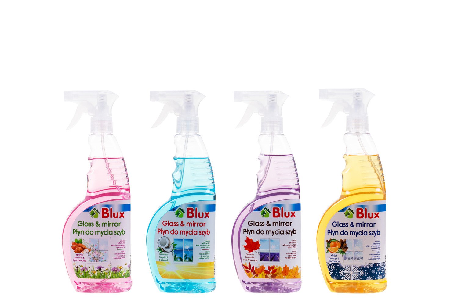 Sada čističů skel 4x 650 ml
