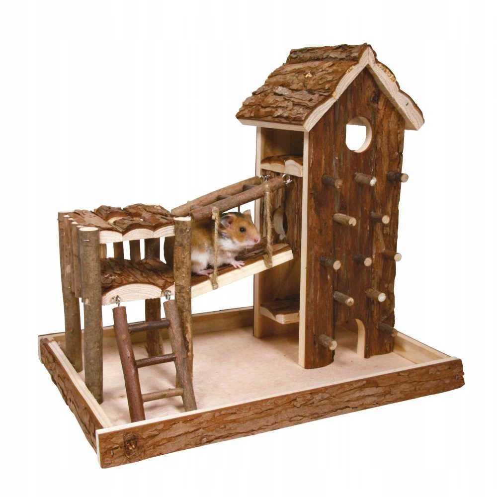 Trixie Dřevěné hřiště Birger pro křečka Myšky 36x33x26cm
