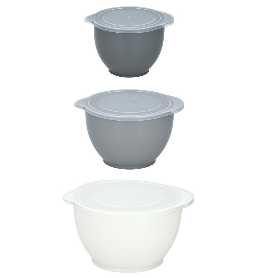 Šlehací mísa s víky sada 3 ks