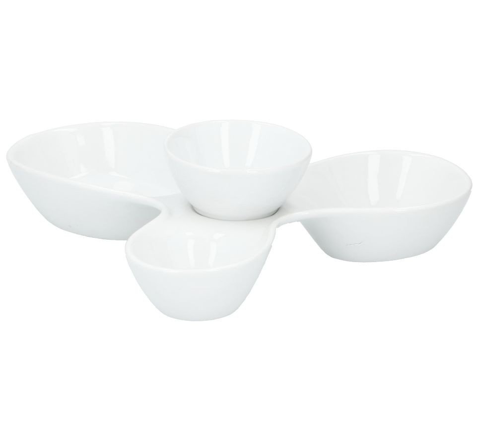 Servírovací tác na pochutiny a miska na dip