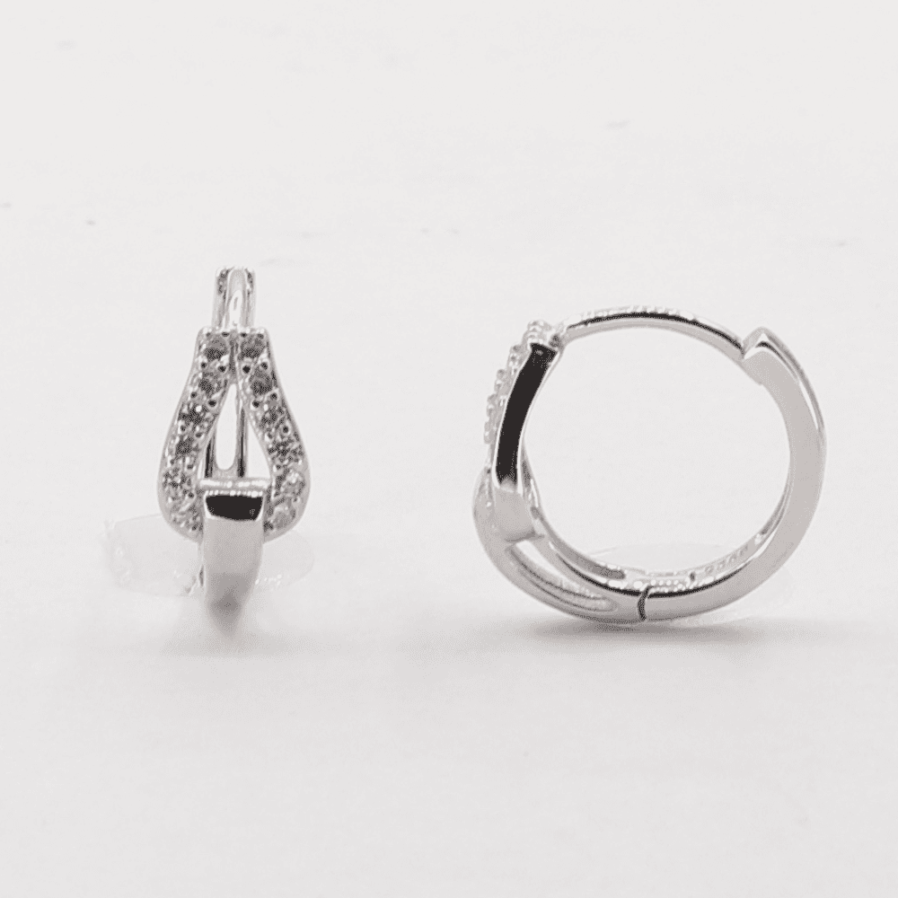 Stříbrné náušnice 105077