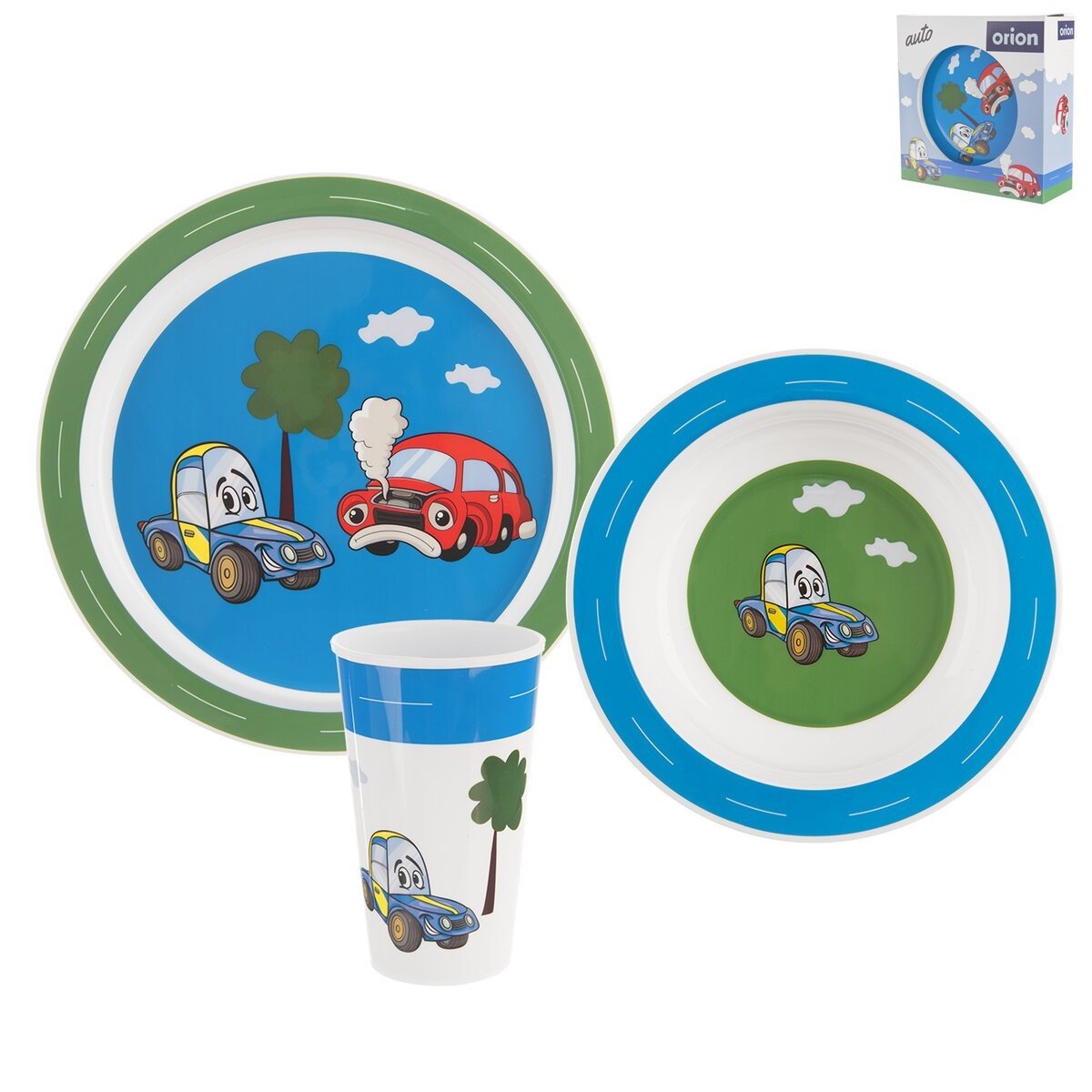 ORION Dětská jídelní UH sada 3 díly  AUTO