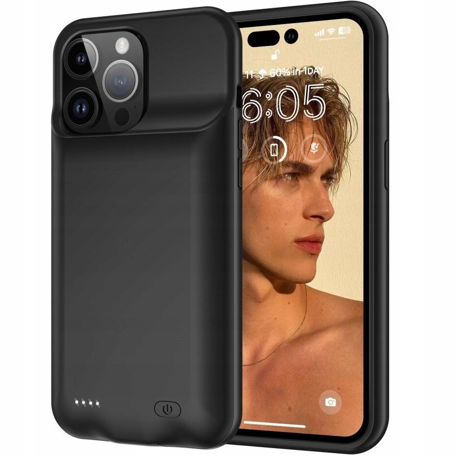 Pouzdro s baterií, powerbanka 8500mAh pro iPhone 15 Pro Max, pouzdro, power case