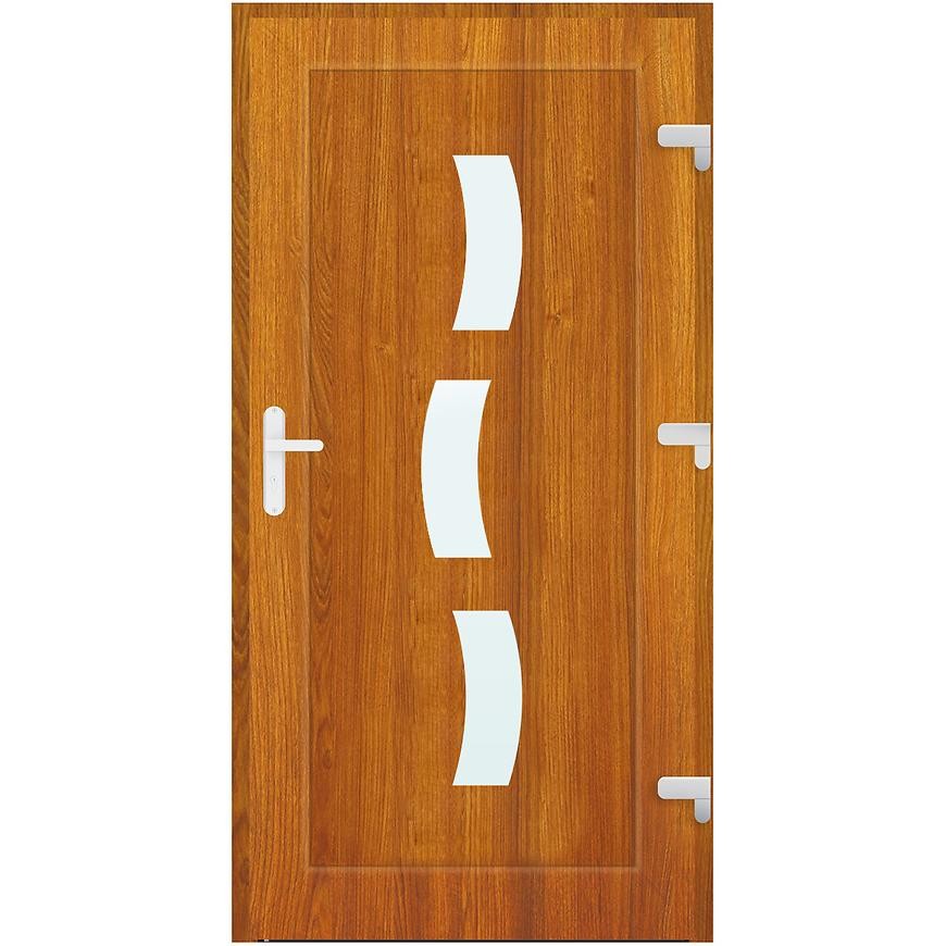 Vchodové dveře ZADAR D14 90P 98x198x7 zlatý dub