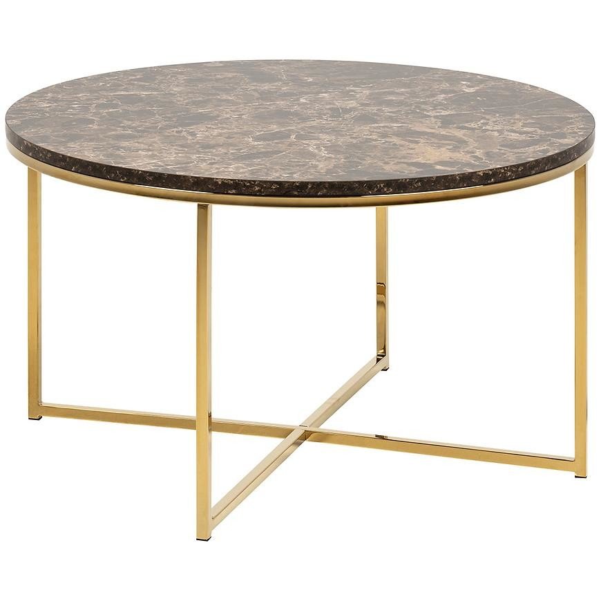 Konferenční stolek Sigma hnědá mramor