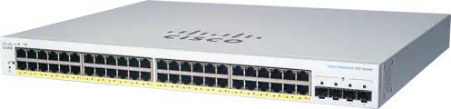 Cisco switch CBS220-48P-4G, 48xGbE RJ45, 4xSFP, PoE+, 382W - REFRESH