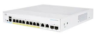 Cisco switch CBS350-8FP-2G, 8xGbE RJ45, 2xGbE RJ45/SFP, fanless, PoE+, 120W - REFRESH