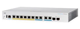 Cisco switch CBS350-8MGP-2X-EU, 6xGbE + 2x2.5GbE, 2xMultigigabit/SFP+, fanless, 124 W - REFRESH