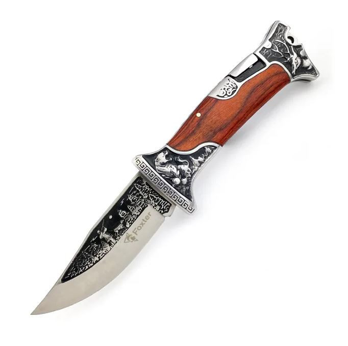 FOXTER Skládací turistický nůž zdobený NATURE, 23 cm