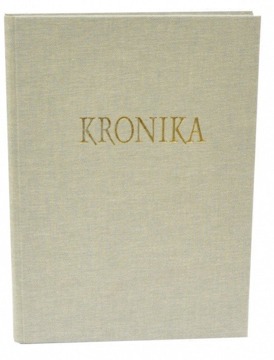 Kronika A4 100 listů - světlý textil - Hospa