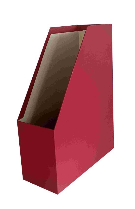 Reas Pack Stojan na časopisy / Magazín box - A4 - červený - 10,5 cm - 5012783SC