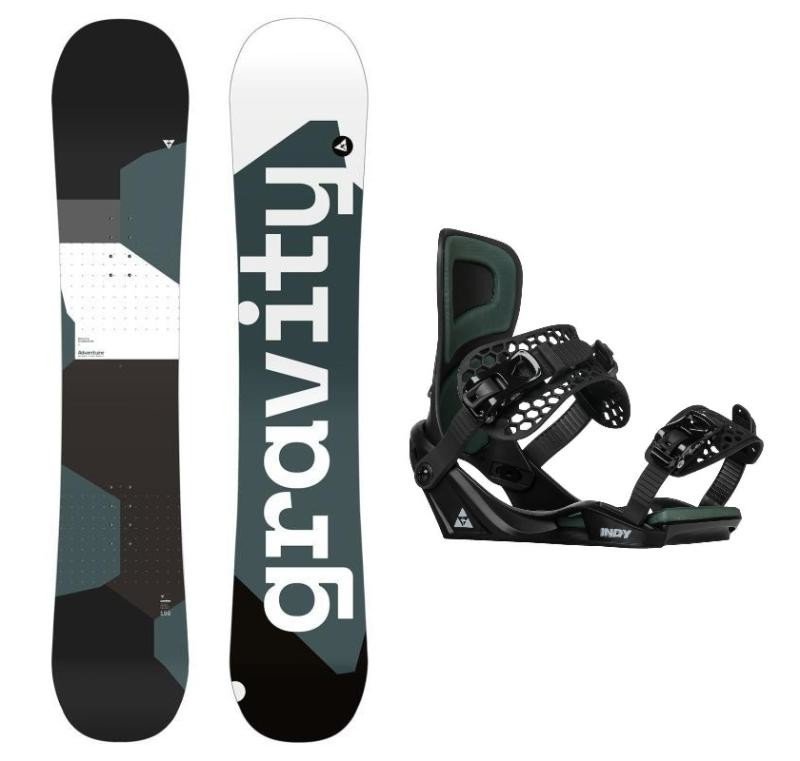 Gravity Adventure 23/24 snowboard + Gravity Indy black/moss vázání + sleva 300,- na příslušenství