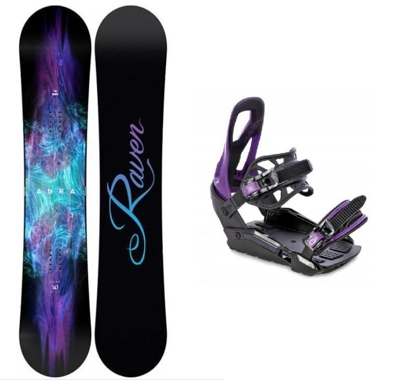 Raven Aura dámský snowboard + Raven S230 Black/violet vázání