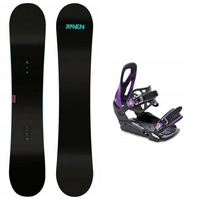 Raven Pure mint dámský snowboard + Raven S230 Black/violet vázání