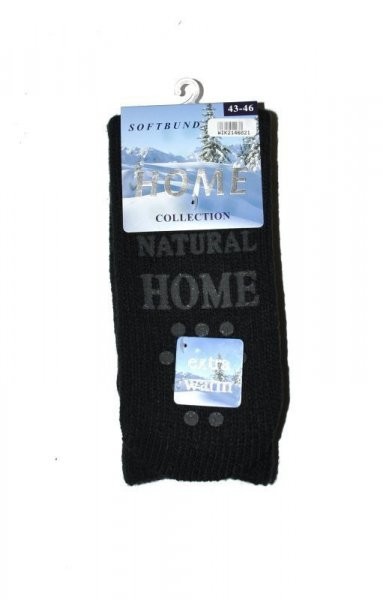 WiK 21460 Natural Home Pánské ponožky 43-46 grafitová (tmavě šedá)