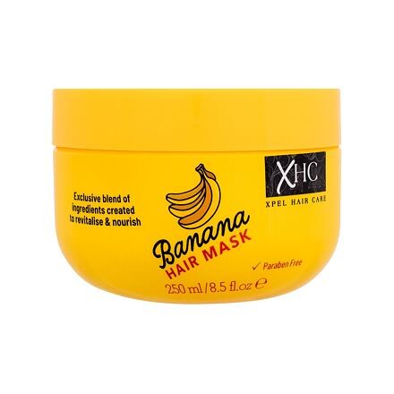 Xpel Banana Hair Mask revitalizační a vyživující maska na vlasy s banánovou vůní 250 ml pro ženy