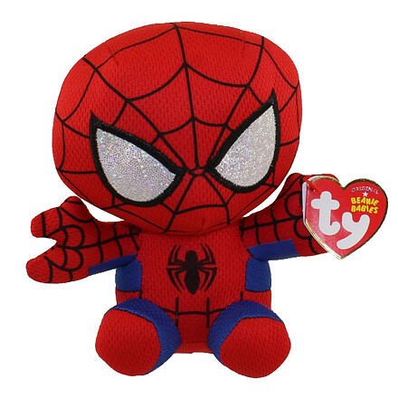 Meteor TY Beanie Babies Marvel SPIDERMAN, 15 cm