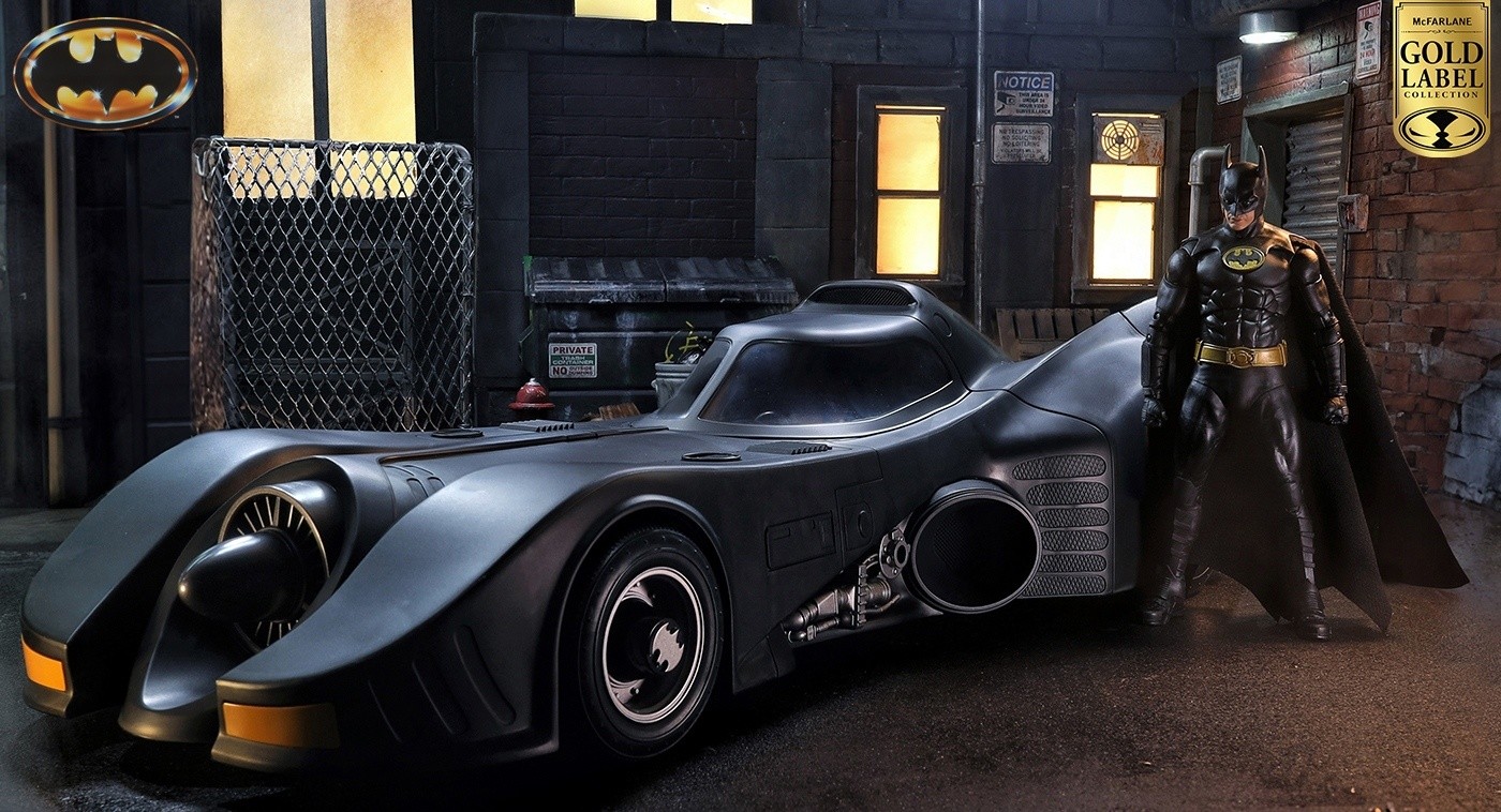 McFarlane | Batman (1989) - sběratelský model The Batmobile s figurkou Batman 56 cm
