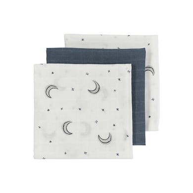 MEYCO Gázové pleny 3-pack Moon - Indigo - 70 x 70 cm