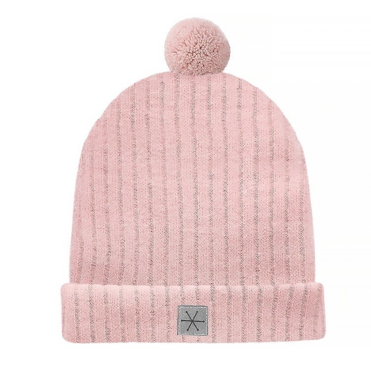 PINOKIO Čepice zimní bambulka holka Pink vel. 74-80