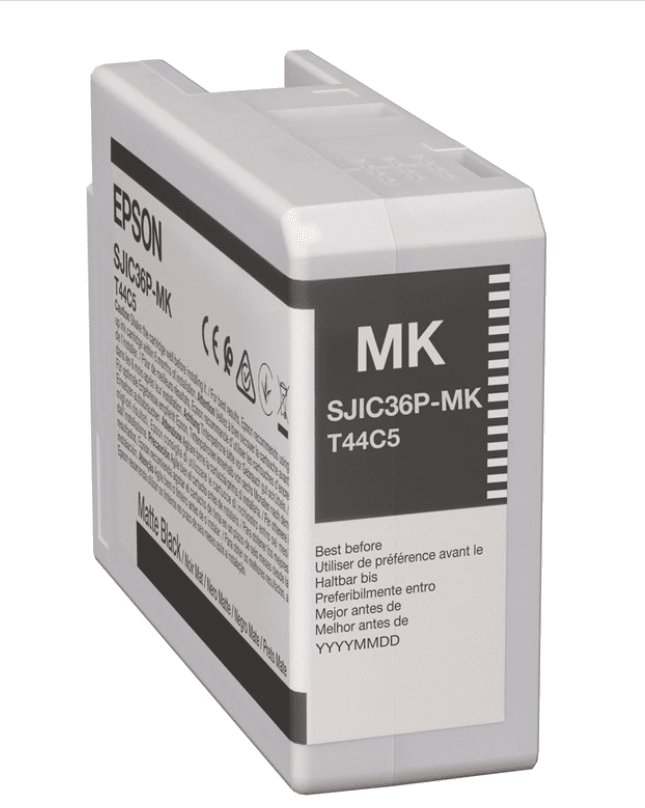 Epson SJIC36P-MK C13T44C540 pro ColorWorks, matná černá (black matte) originální cartridge