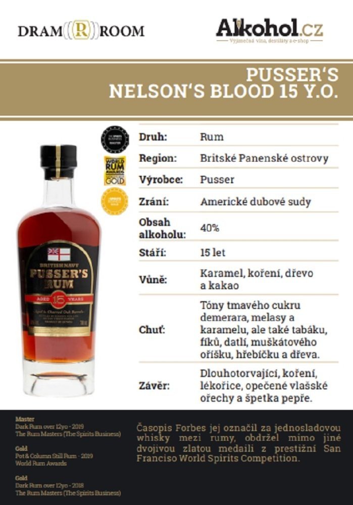 Pusser's Nelson's Blood 0,04l 40%