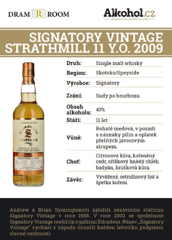 Signatory Vintage Strathmill 0,04l 43%