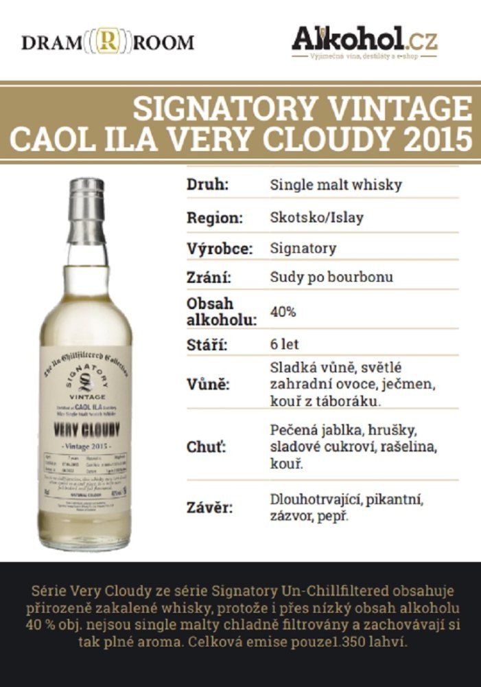 Signatory Vintage Caol Ila Very Cloudy 0,04l 40%
